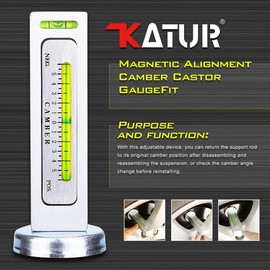 KATUR Universal Gauge Tool For Car / Truck Magnetic Camber Castor Strut Wheel Alignment