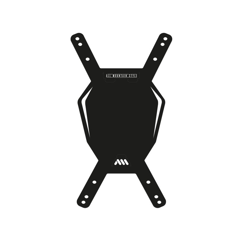 All Mountain Style Unisex's AMS Number Plate, Black/White, One Size