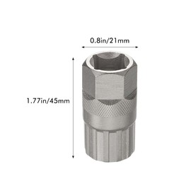 Bicycle Cassette Tool, Sprocket Puller Accessories Tool, Cassette Puller, Sprocket Puller, Bicycle Sprocket Puller, Tool for Removing Cassettes & Sprockets, Crank Puller Bicycle (Silver)