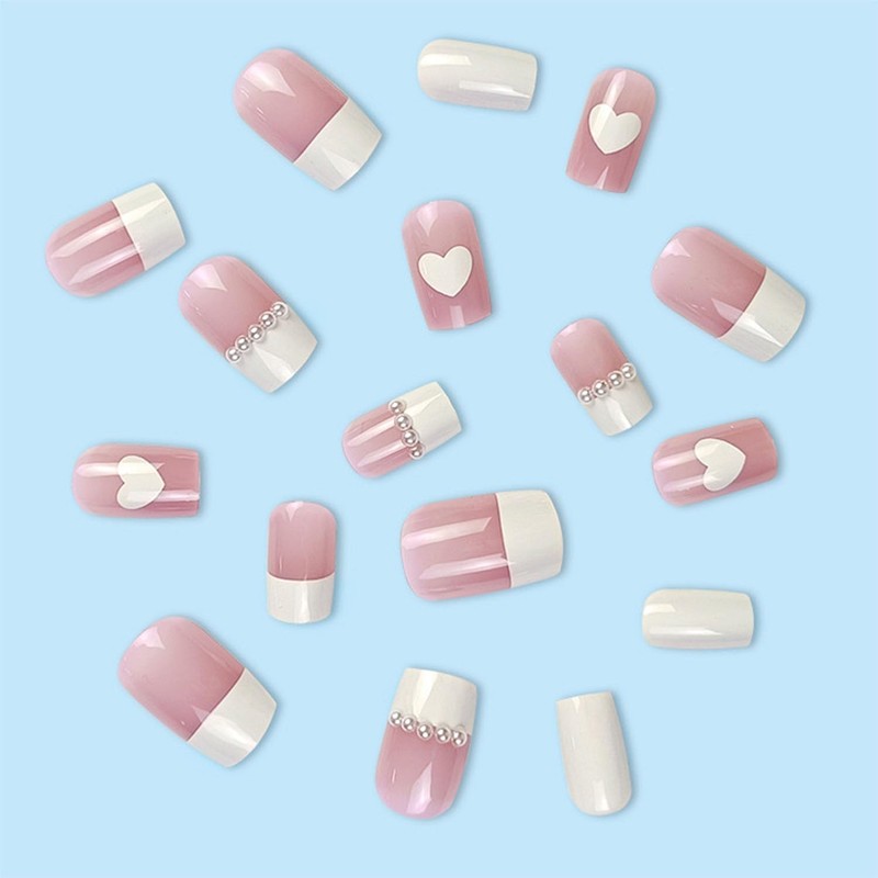XUZOO 24 Nail Tips, 3D Shape, 3D Nails, Short, Long,