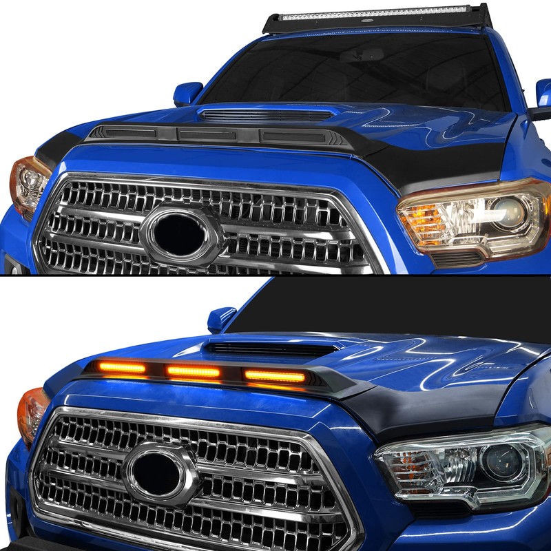 u-Box Hood Protector for Toyota Tacoma 2016-2023 | Matte Black