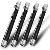4 Pack | Black - RE-GEN LED Pen Light Doctors