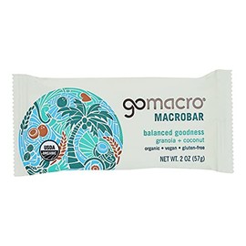 GoMacro Organic Macrobar, 2 oz bars, Peanut Butter Chocolate Chip, 12 bars(Pack of 12)