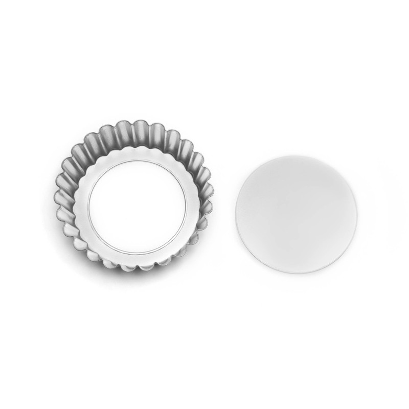 Fox Run Tartlet/Quiche Pan with Removable Bottom, Tin-Plated Steel, 4-Inch