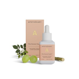 Apothékary The Honest Youth, Collagen & Skin Support Herbal Liquid Drops, Promotes Healthy Radiant Skin with Reishi and Tremella Mushroom, Vegan, Gluten-Free, 1 Fl oz, 30 Servings