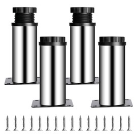 Pack of 4 Adjustable Furniture Feet, 10 cm Furniture Feet, Cabinet Feet, Sofa Feet, Cabinet Legs, Cabinet Feet for Shelf Feet, Furniture Foot, Chairs, Table, Desk, Couch, Sofa Feet Legs