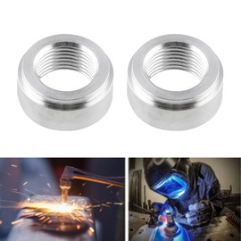 LisylineAuto 3/8 NPT Female Weld On Bung Aluminum Bung Pipe Thread Pipe Weldable Fitting Adapter Car Accessories,Use With Fuel, Oil, Gas and Water