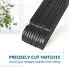 TOPIA HANGER Black Wooden Hangers 30 Pack, 0.28-inch Thick Slim