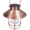 Solar Hanging Light Decorative Iron Frame LED Outdoor Retro Lantern