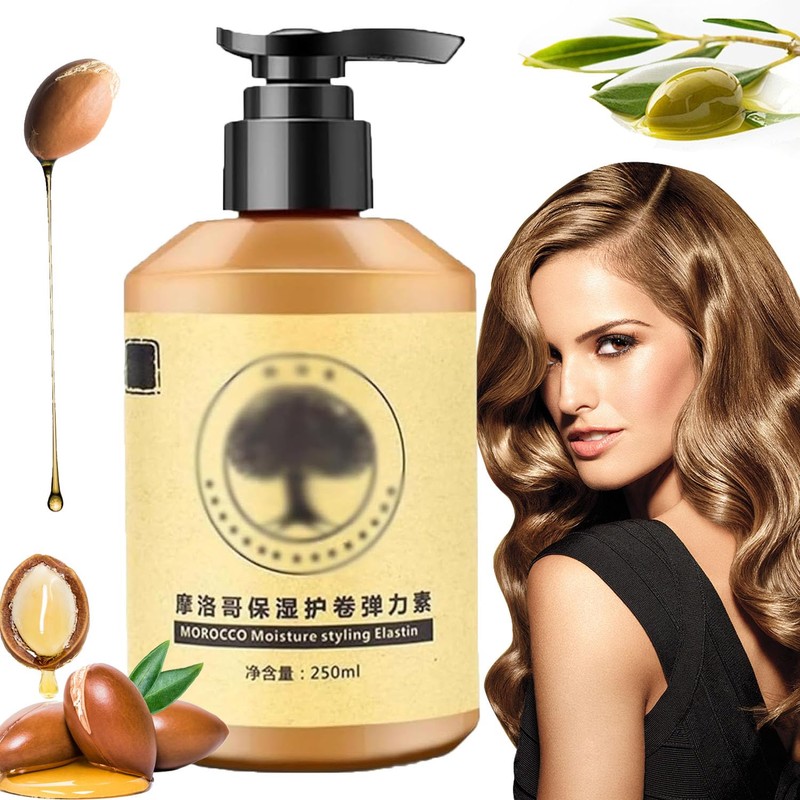 Elastina Para El Cabello,Peinado De Larga Duración Volumen Marroquí Hidratación