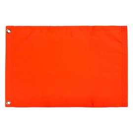 Bradford Orange Boat Flag 12x18 Inch Outdoor, Heavy Duty Safety Flags Rectangular for UTV ATV Bicycle Car Nautical Boating, Bright Orange Warning Flag with 2 Brass Grommets