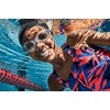 Speedo Unisex Children's Biofuse 2.0 Swimming Goggles, Transparent/Real Cobalt Blue/Lemon