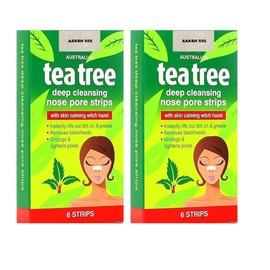 (12- STRIPS) Australian Tea Tree Deep Cleansing NOSE PORE STRIPS, [Blackhead Remover Clear and Unclogged Pores]Blackhead Remover Deep Cleansing Pore STRIPS FOR NOSE