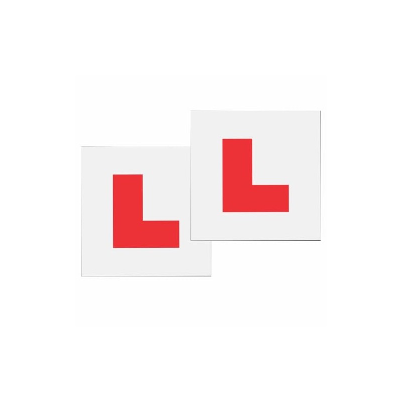 Magnetic L Plates Extra Strong Magnetic Car Sticky Learner Plate