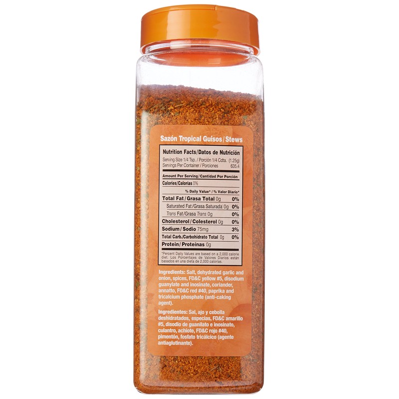 Badia Sazón Tropical con Annatto y cilantro 1.75 Pound (Pack