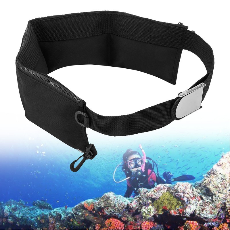 Diving Weight Belt with Pockets Zippered Belt Quick Dry Quick