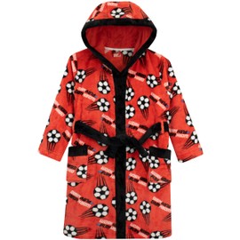 Harry Bear Boys Football Dressing Gown, red