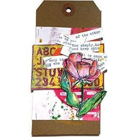 Dina Wakley Media Dina Wakley - 2022 Heavy Body Acrylic Paints - Rouge, Fir, Orchid, Sage, Syrup & Tangelo - 6 Bottle Set