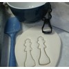 CHESS KIT PIECES CHECKERBOARD GAME SET OF 7 COOKIE CUTTERS