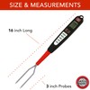 Digital Meat Thermometer Fork for Grilling and Barbecue Fast Read