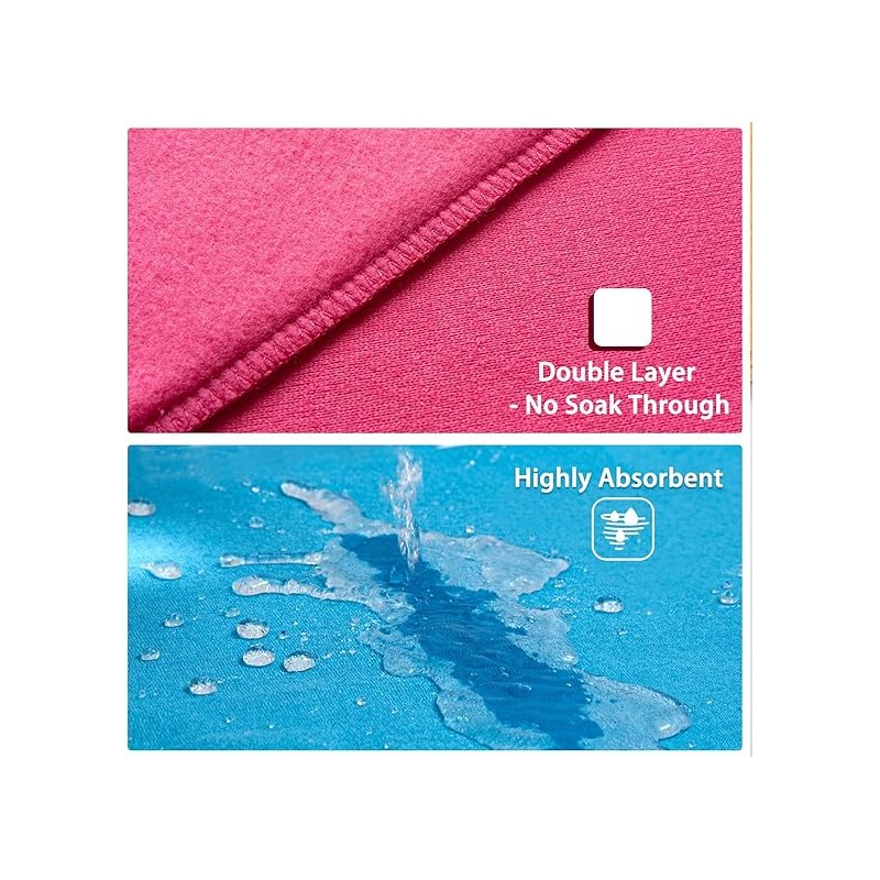 Adult Drool Bib for Special Needs, 3 Pk Soft Absorbent