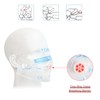 50 Packs CPR Pocket Mask, CPR Face Shield for Keychain,