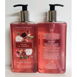 Russell & Windsor 2-Pack Russell & Windsor ~ Rose & Amber Hydrating Hand Wash 16.9 fl oz Each