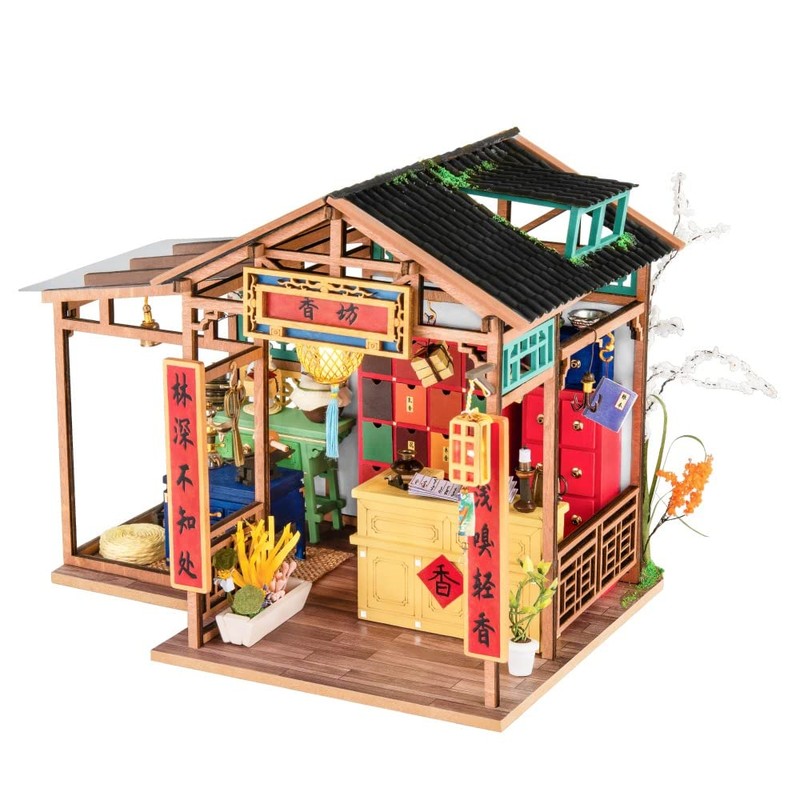 Dokurundo ® Robotime DIY Miniature House Dollhouse Chinese Series (Saishankan)