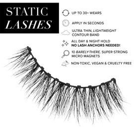 STATIC NAILS Magnetic Eye Lash Soft Glam Black Glam