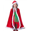 Unicra Christmas Velvet Cape Light up Xmas Cloak Cosplay Costume
