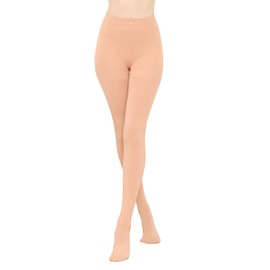 HA WA 2 Pair 120 Denier Women's Thermal Tights,Warm Fleece Lined Winter Thick Opaque Tights for Women(Nude,XL)