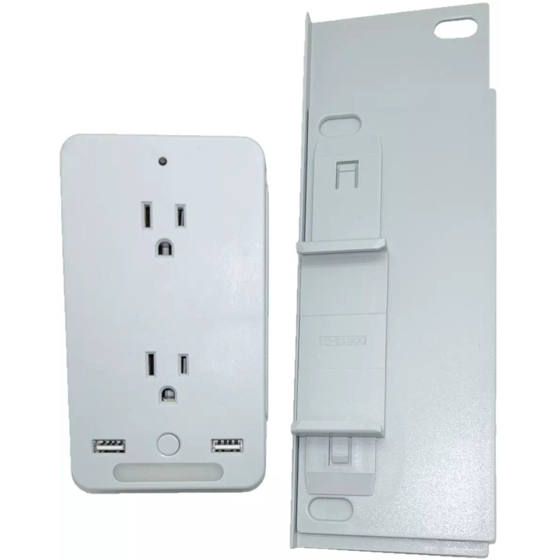 Sharper Image Socket Shelf Ultra 8 Port Surge Protect Wall