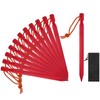 TIXIPEM 7IN Tent Stakes [12PCS] - Aluminum Ground Pegs with