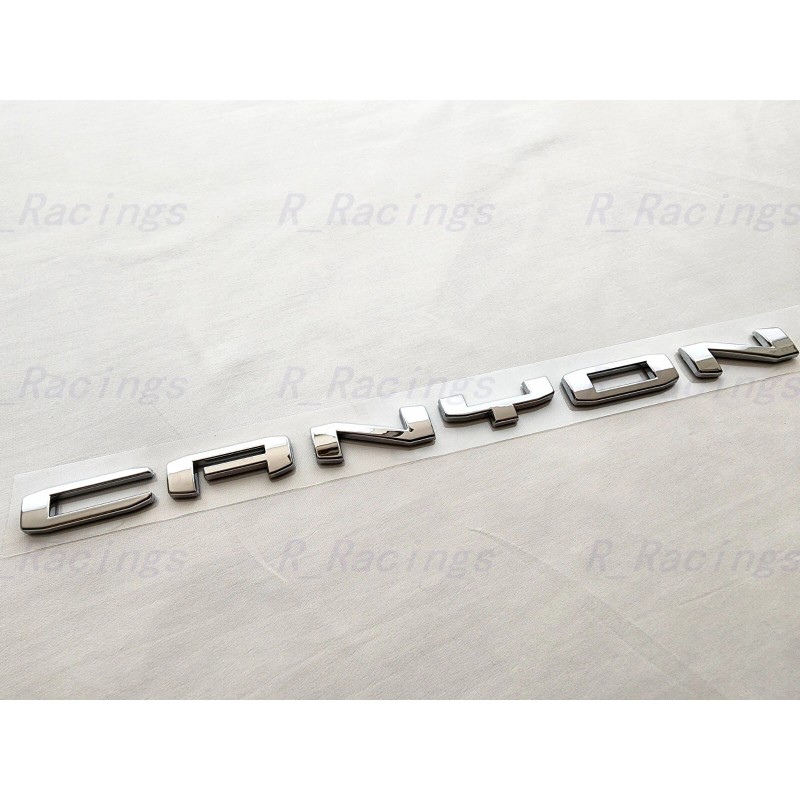 GMC 1PC Chrome Rear Tailgate Conner Canyon Letter Emblems 2021-2022