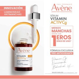 Avene Serum Facial Vitamina C y Niacinamida Antiarrugas Ilumina, 30ml