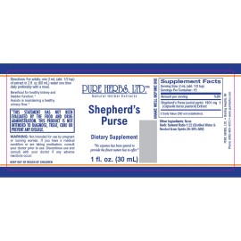 Pure Herbs: Shepherd's Purse - 1 oz.
