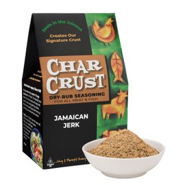 Char Crust Dry-Rub Seasonings Jamaican Jerk | All-in-one seasonings | Perfect for Chicken, Shrimp, Salmon, Pork | Signature Crust that Seals in the Juices, 4 Ounce (Pack of 6)