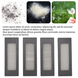 Vacuum Cleaner Filter 4Pcs Replacement Filter for Yeedi Station Vacuum Cleaner Replacement Repair Parts