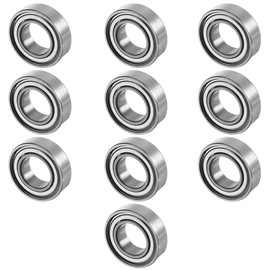 sourcing map Pack of 10 689ZZ 9 mm x 17 mm x 5 mm Double Shielded Miniature Deep Groove Ball Bearings Roller Bearings Skateboard Bearings Mini Ball Bearings