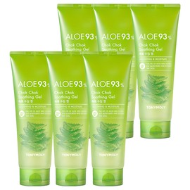 Tony Moly Aloe 93% Moisturizing Soothing Gel, 250ml, 6 pieces / 토니모리 알로에 93% 촉촉 수딩 젤, 250ml, 6개
