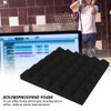 6Pcs Pyramid Shape Sound Absorbing Foam Acoustic Panels Soundproofing Foam