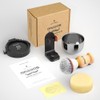 Anbbas 5IN1 Shaving Brush Set,Nylon Bristles Wood Handle and Stainless