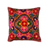 Original kikan Suzani Multi Colour Floral Embroidery 16"x16" 40 x