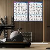 Dumbbell Workout Poster Set (2 Pack) - Workout Charts for