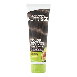 Garnier Nutrisse Cream Reviver,Colour-Treated Hair Treatment, Cool Brown, Revive your hair to day 1 colour, Nourished Hair Enriched with Avocado Oil, 125 ml