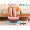 Collapsible Foot Tub Feet Soaking Spa Bath with Handle for