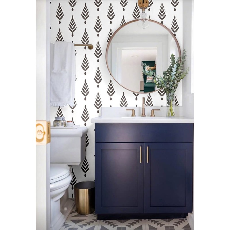 Blooming Wall Neutral Peel and Stick Wallpaper Little Trees Sapling