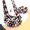 JNF Large Faux Pearl Necklaces for Women Multi strand Pearl