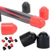 SquEqu 12 Pack Billiard Cue Butt End Protector Cap Shockproof