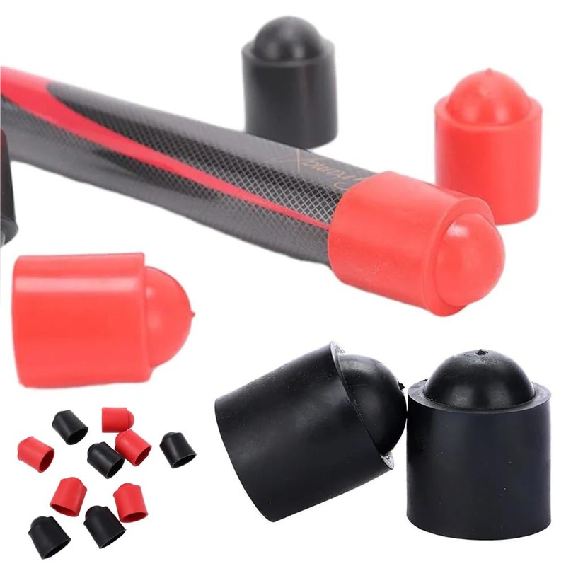 SquEqu 12 Pack Billiard Cue Butt End Protector Cap Shockproof